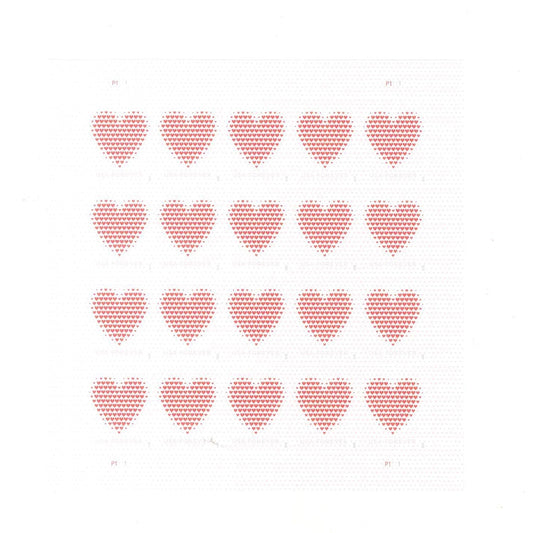 Made of Hearts Forever First Class Postage Stamps image 1