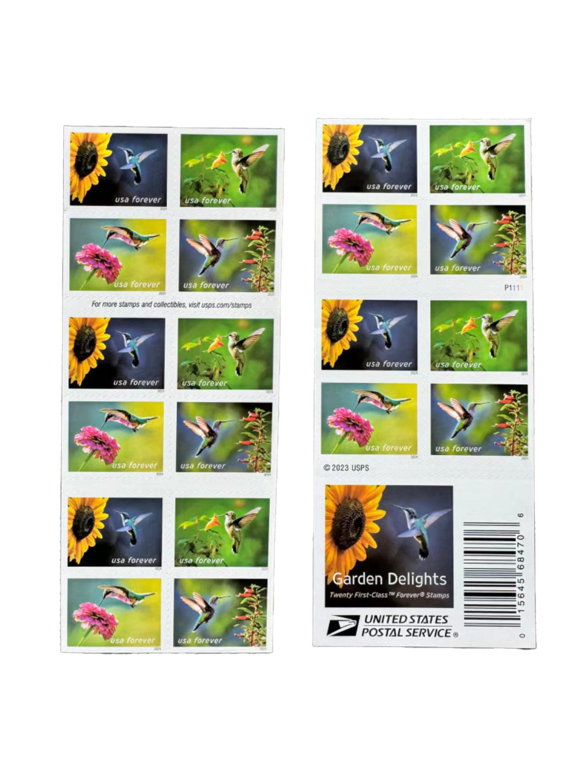 Garden Delights Hummingbird Forever Stamps – mypostages