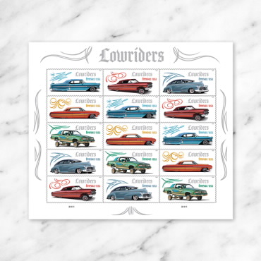 2026 Forever Stamps Lowriders Stamps, Sheet of 15