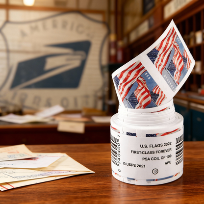 2022 US Flags Forever First Class Postage Stamps