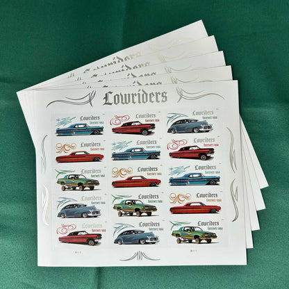 2026 Forever Stamps Lowriders Stamps, Sheet of 15