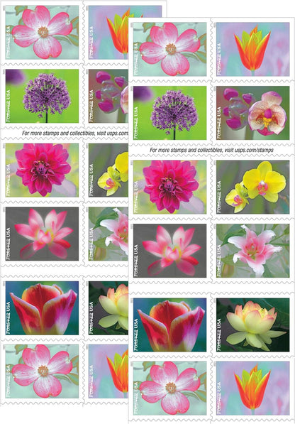 USPS Garden Beauty Forever First Class Postage Stamps image 0
