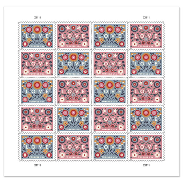 2022 Love Forever First Class Postage Stamps image 0
