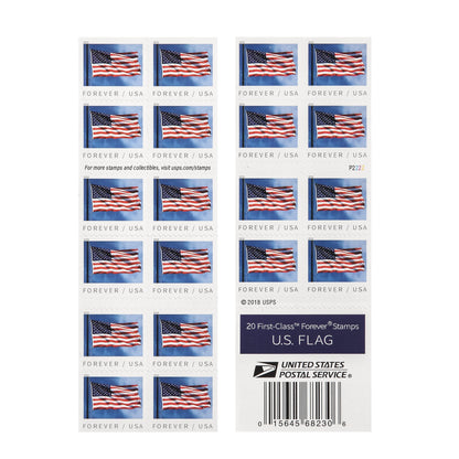 2019 US Flags in Rolls / Booklets Forever First Class Postage Stamps image 2