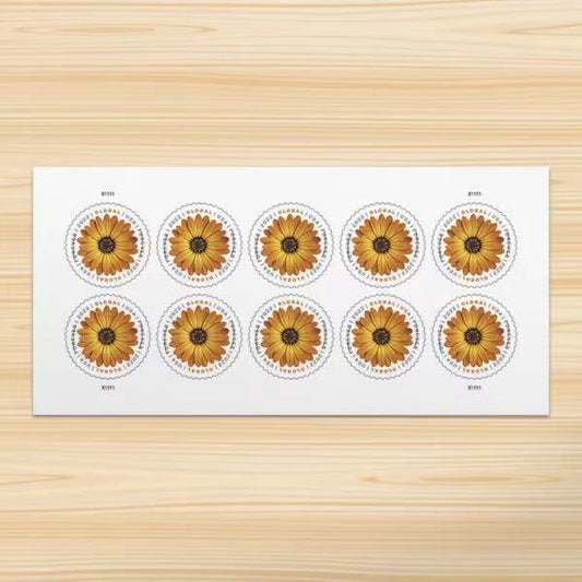 Global African Daisy International First Class Forever US Postage Stamps image 0