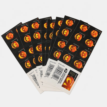 2016 USPS Halloween Forever Stamps – Jack-o’-Lanterns Booklet of 20