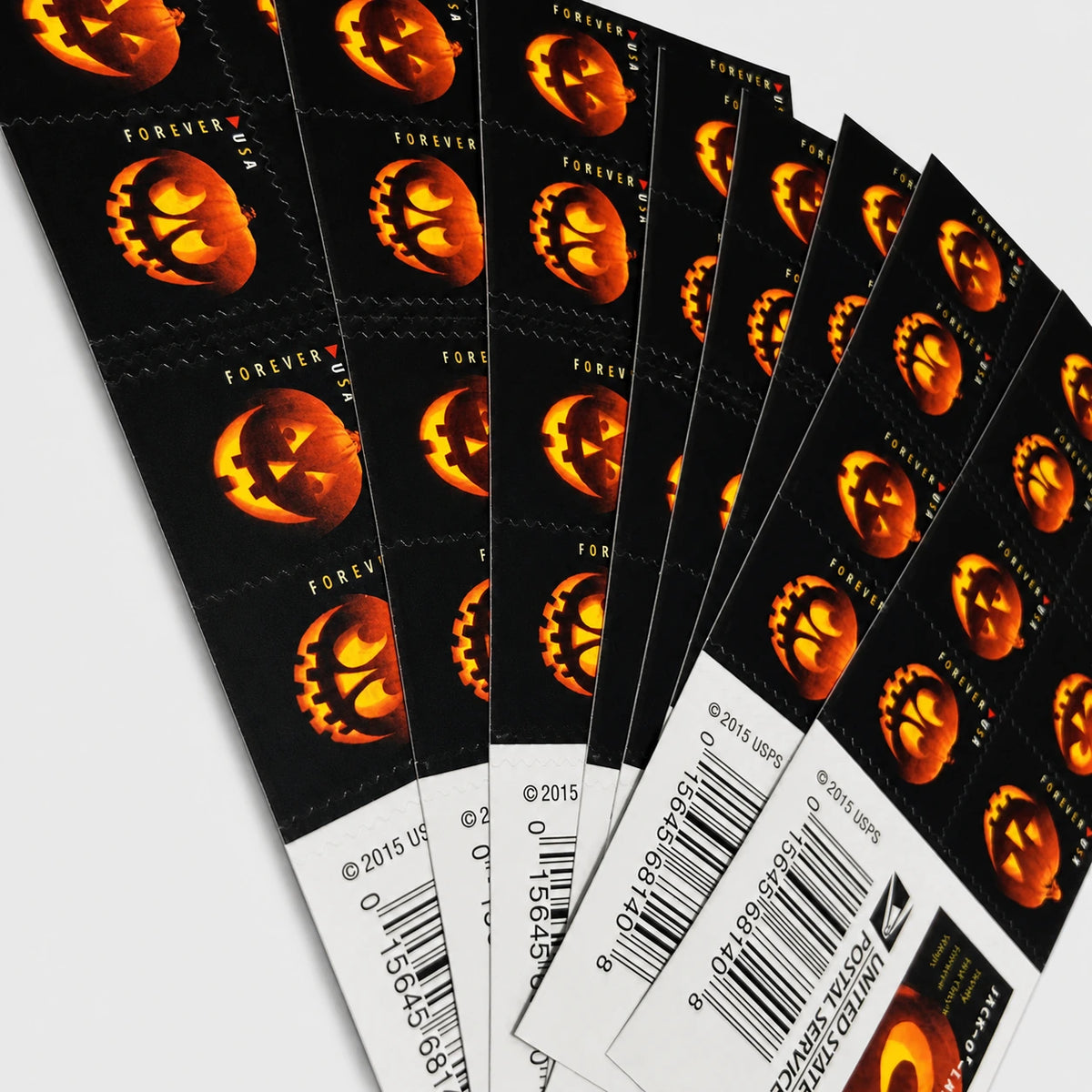 2016 USPS Halloween Forever Stamps – Jack-o’-Lanterns Booklet of 20
